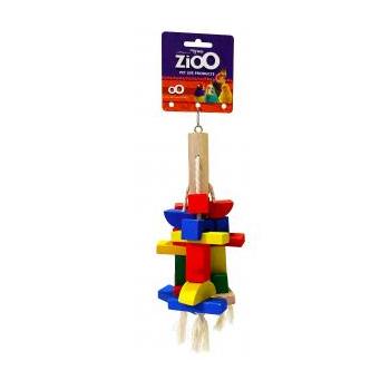 ZioO renkli ahşap papağan oyuncağı 1989