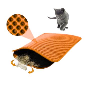 Elekli Kedi Tuvalet Önü Paspası 40 X 55 Cm turuncu zpü