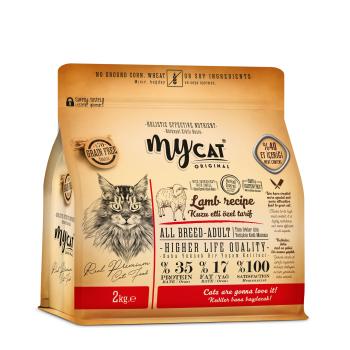 mycat original kuzu etli all breed-tüm ırklar için kedi maması (2kg)