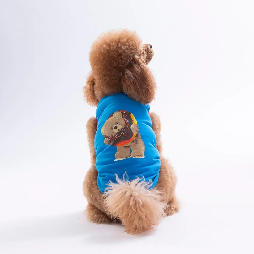 26809 Mavi Donut Teddy Tişört M Beden YPAW-1