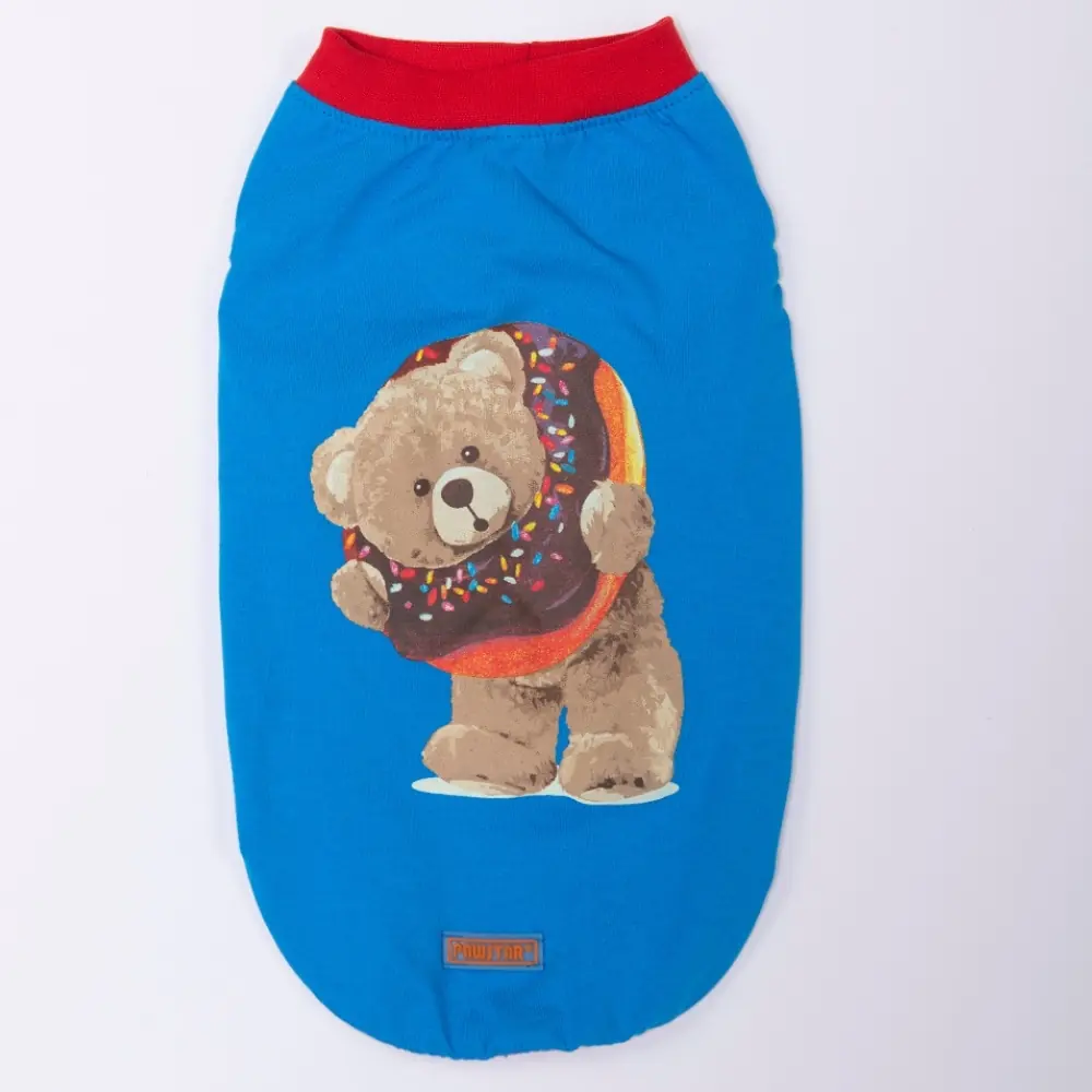 26809 Mavi Donut Teddy Tişört M Beden YPAW-2