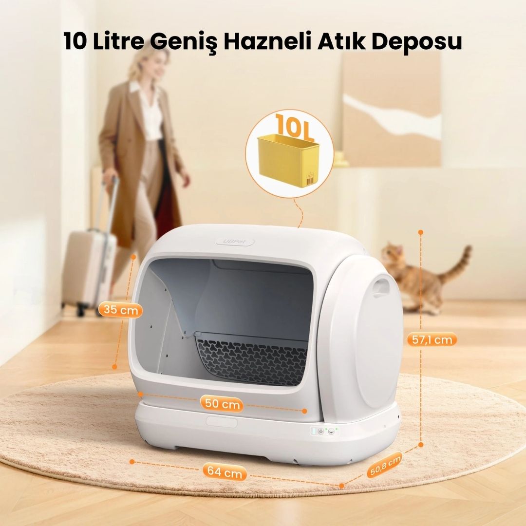 C41 Akıllı Otomatik Kedi Tuvaleti-4