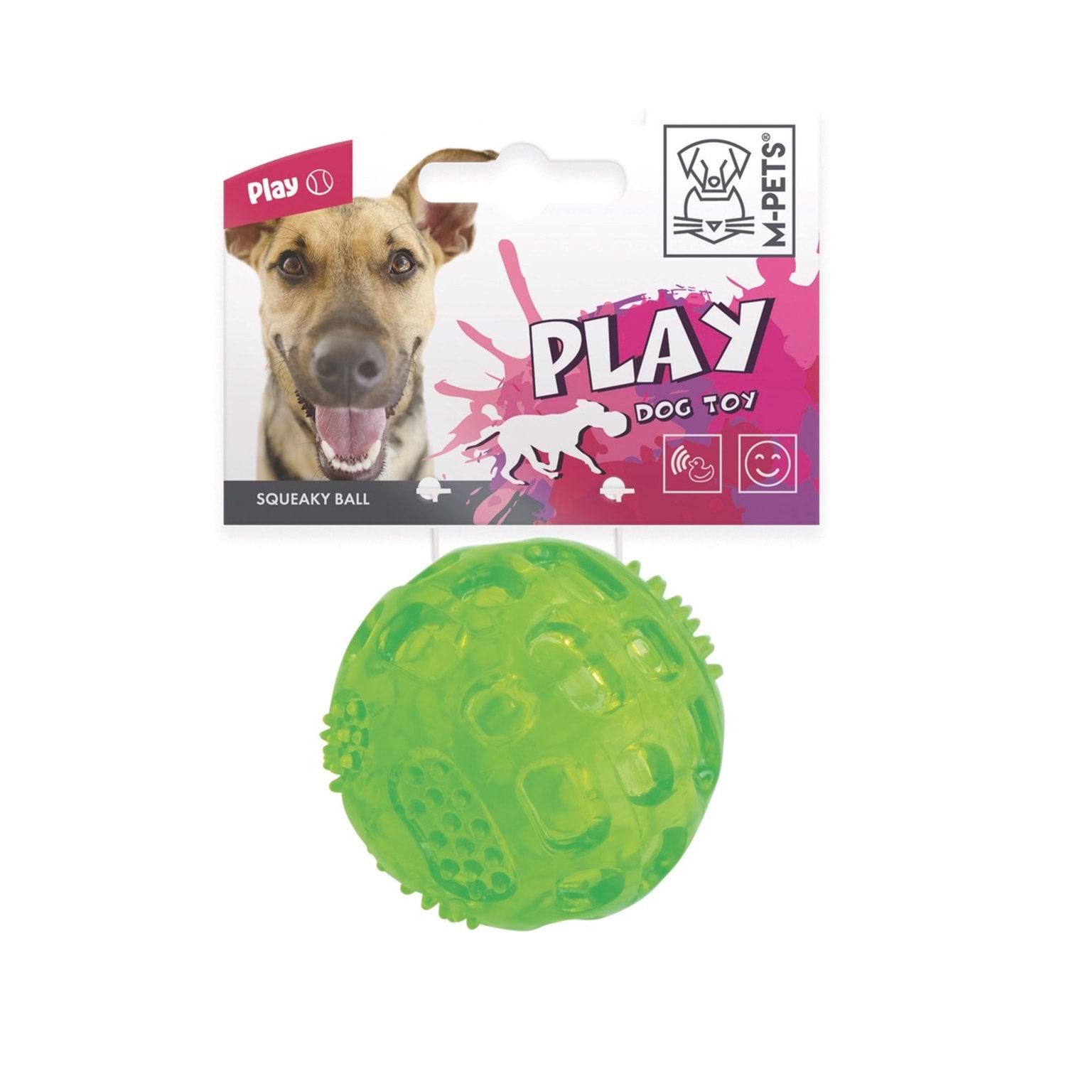Squeaky Köpekler İçin Oyun Topu Yeşil Renk 6,3 CM Brsp-10608499-1