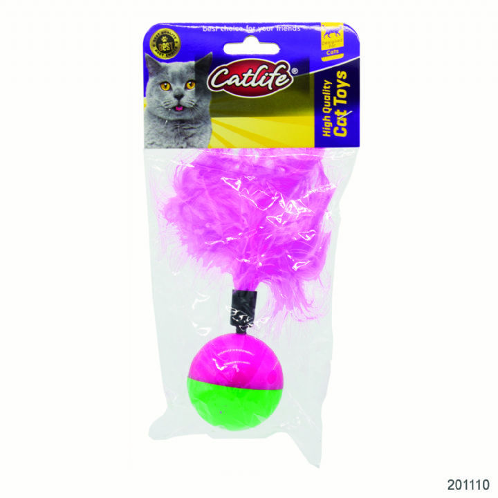 201110-CATLİFE Kediler için tüylü hacıyatmaz oyuncak-1