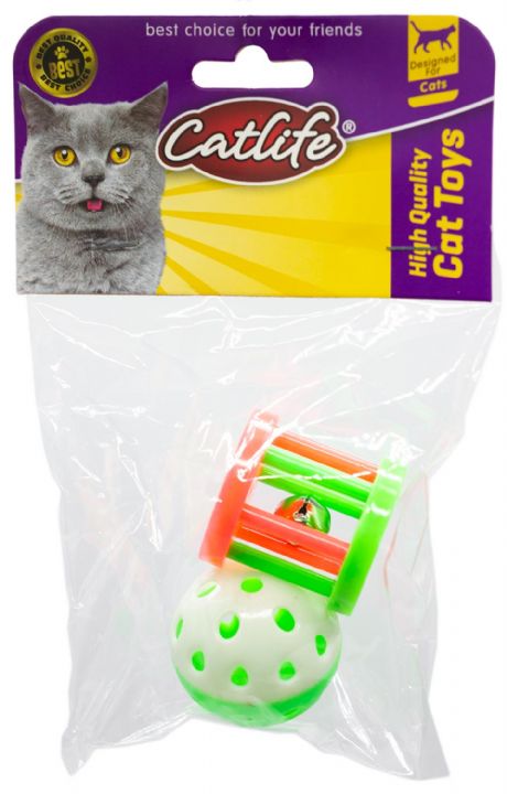 202371-CATLİFE 2'li paket Zilli kedi oyuncağı (444) -1