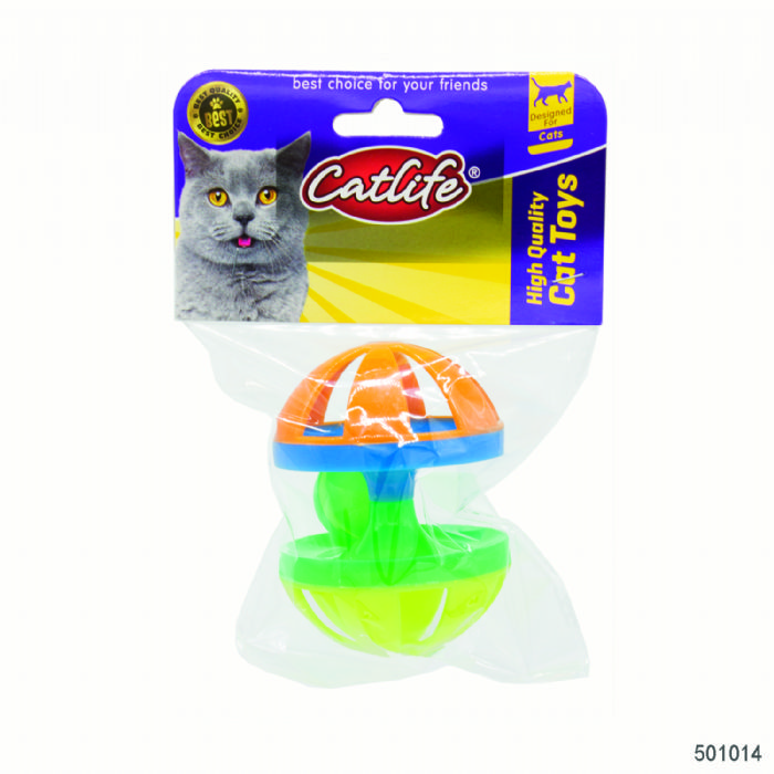 501014-CATLİFE  Kediler için çıngıraklı tekerlek oyuncak-1