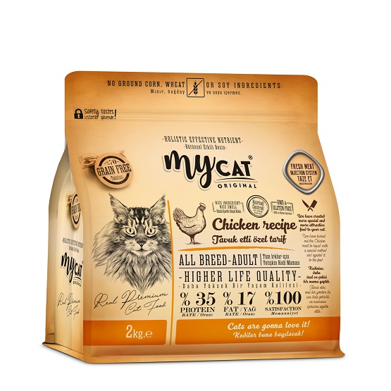 mycat low grain tavuk etli all breed-tüm ırklar için kedi maması (2kg)-1