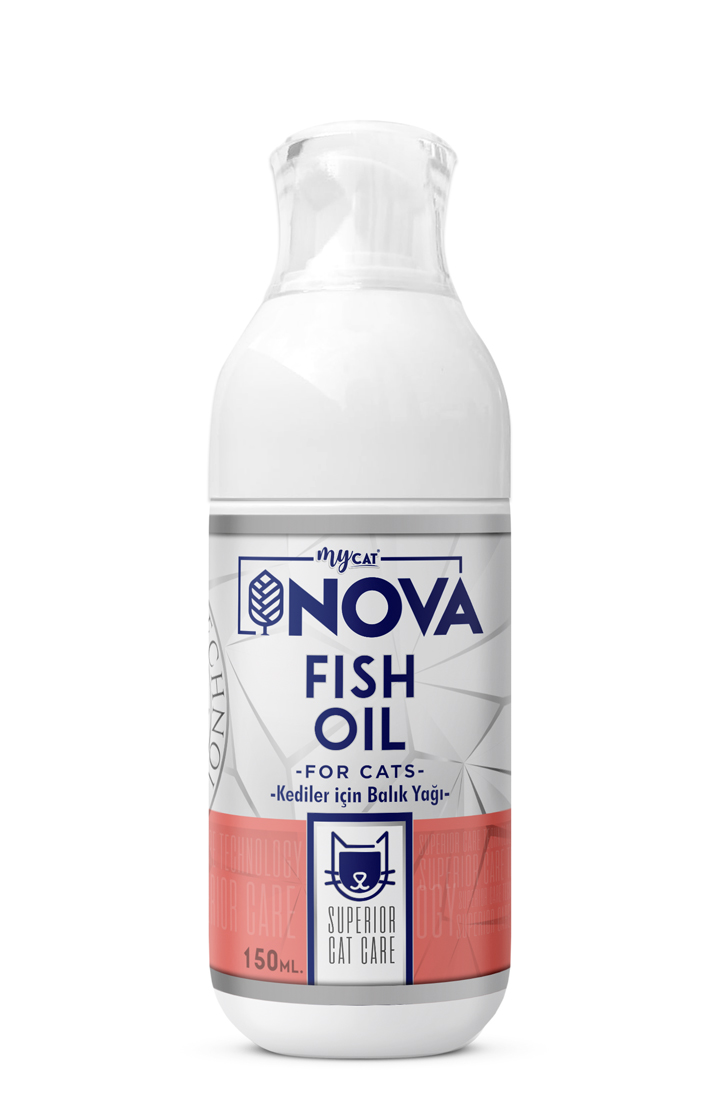mycat nova kediler için balık yağı 150ml-1