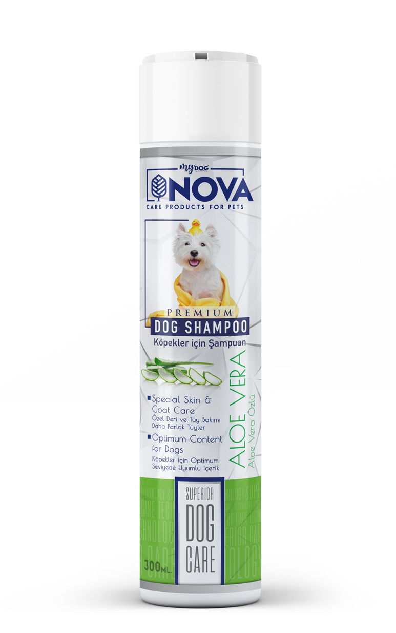 mydog nova aloe vera özlü köpek şampuanı 300ml-1
