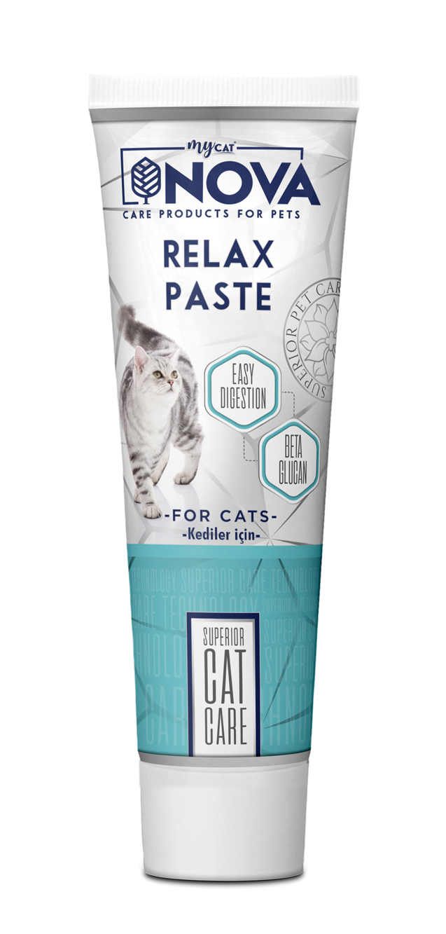 Nova relax kediler için sindirim destekleyici paste 100gr-1