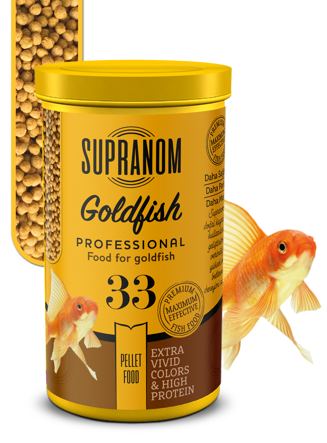 Supranom japon balık yemi goldfish pellet food 250ml (33)-1