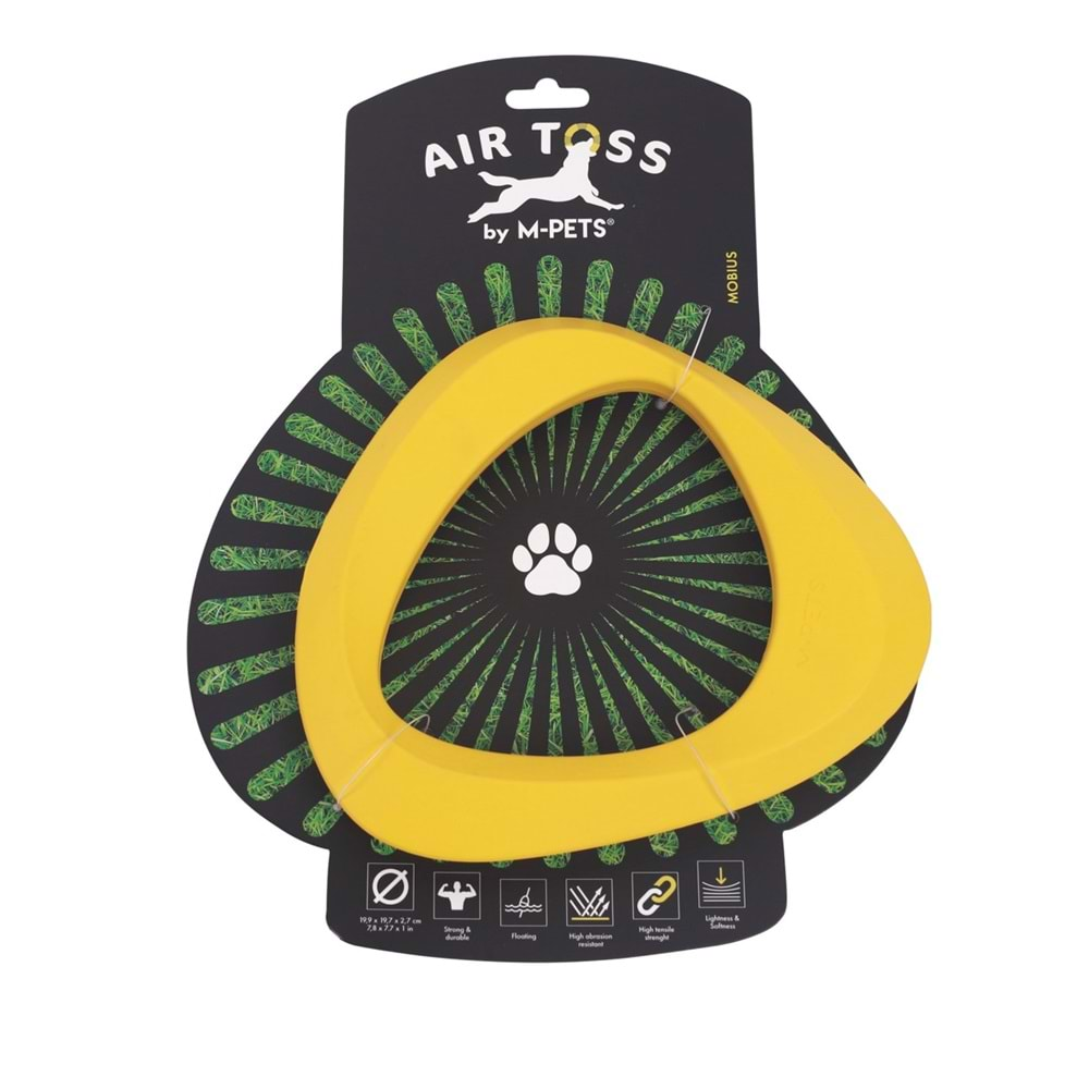 Air Toss Mobius Dayanıklı Suda Yüzen Köpek Oyuncağı Yellow BRSP-10658206-1