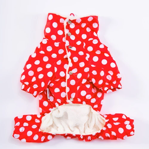 23520 Kırmızı Dots Tulum Yağmurluk L beden-3