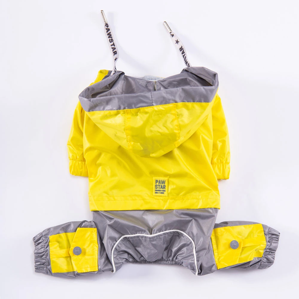 23566 Sarı-Gri BiColor Büyük Irk Tulum Yağmurluk 4XL-2