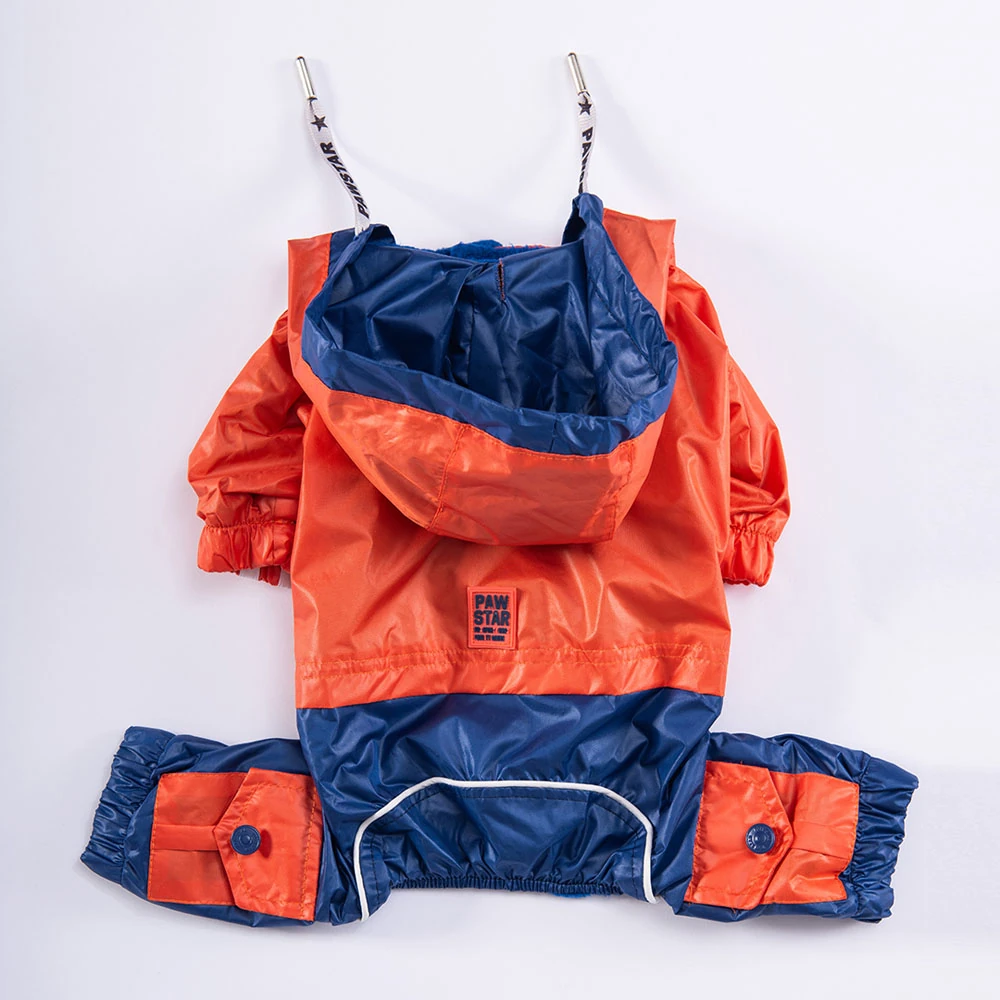 23567 Turuncu-Lacivert BiColor Büyük Irk Tulum Yağmurluk 3xl-2