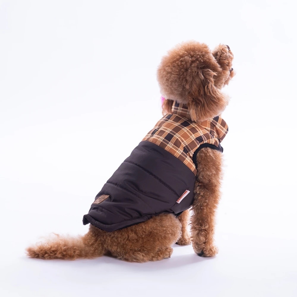 25103 Kahverengi Elgin Paws Yelek M beden-1