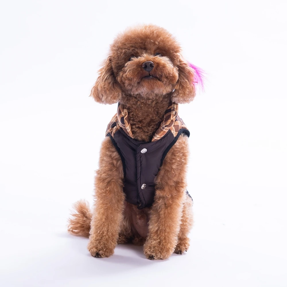 25103 Kahverengi Elgin Paws Yelek M beden-2