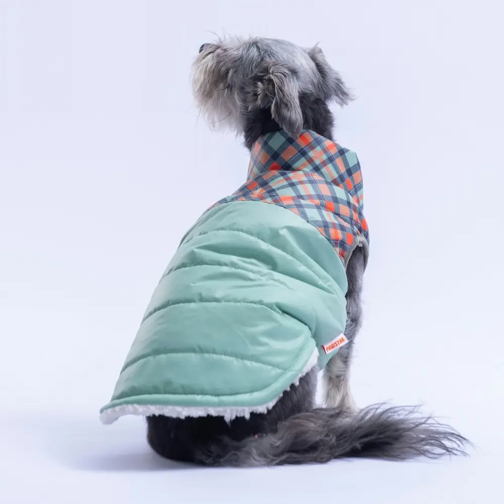26108 Yeşil Plaid Yelek 2XL Beden-1
