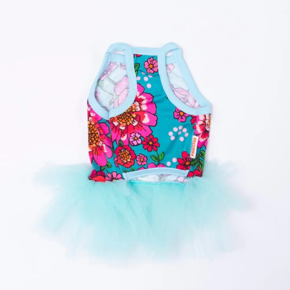 26305 Yeşil Wildflowers Elbise XL Beden YPAW-3