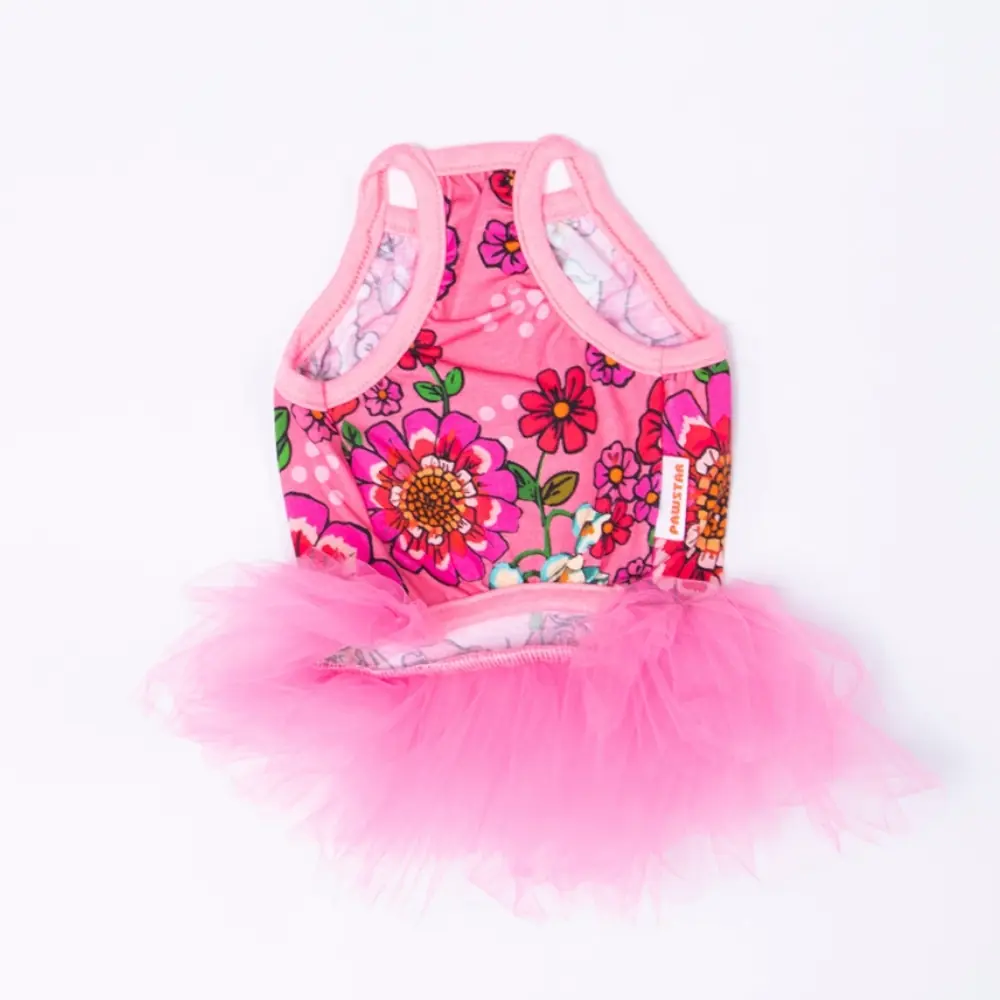26306 Pembe Wildflowers Elbise L Beden YPAW-3