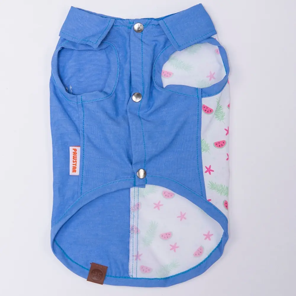 26410 Ruby Slice Desenli Denim Gömlek M Beden-3