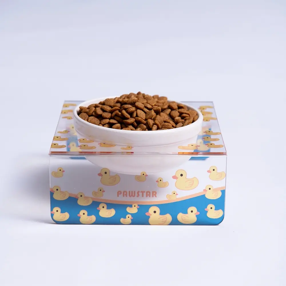 26626 Ducks-Tekli Seramik-Pleksi Mama ve Su Kabı-2