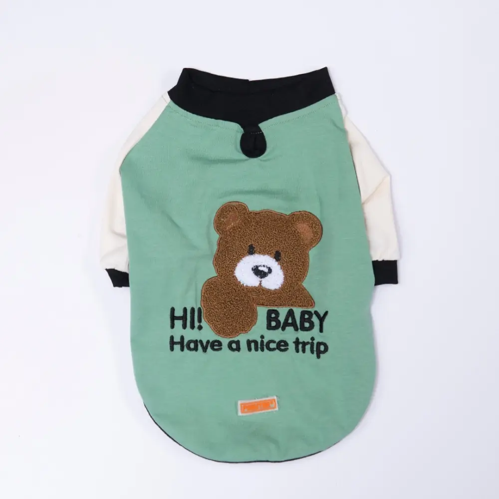 26717-Yeşil Baby Teddy Sweat M Beden YPAW -2