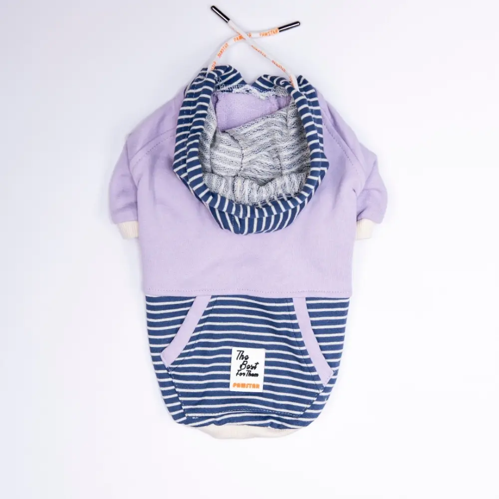 26723 Lila Sera Stripe Hoodie M Beden KPAW-2