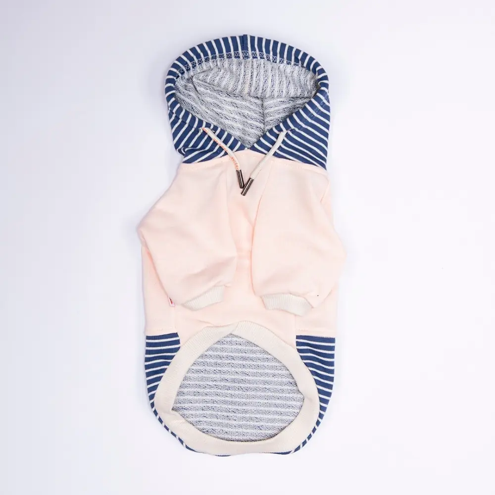 26724 Pembe Sera Stripe Hoodie M Beden KPAW-3