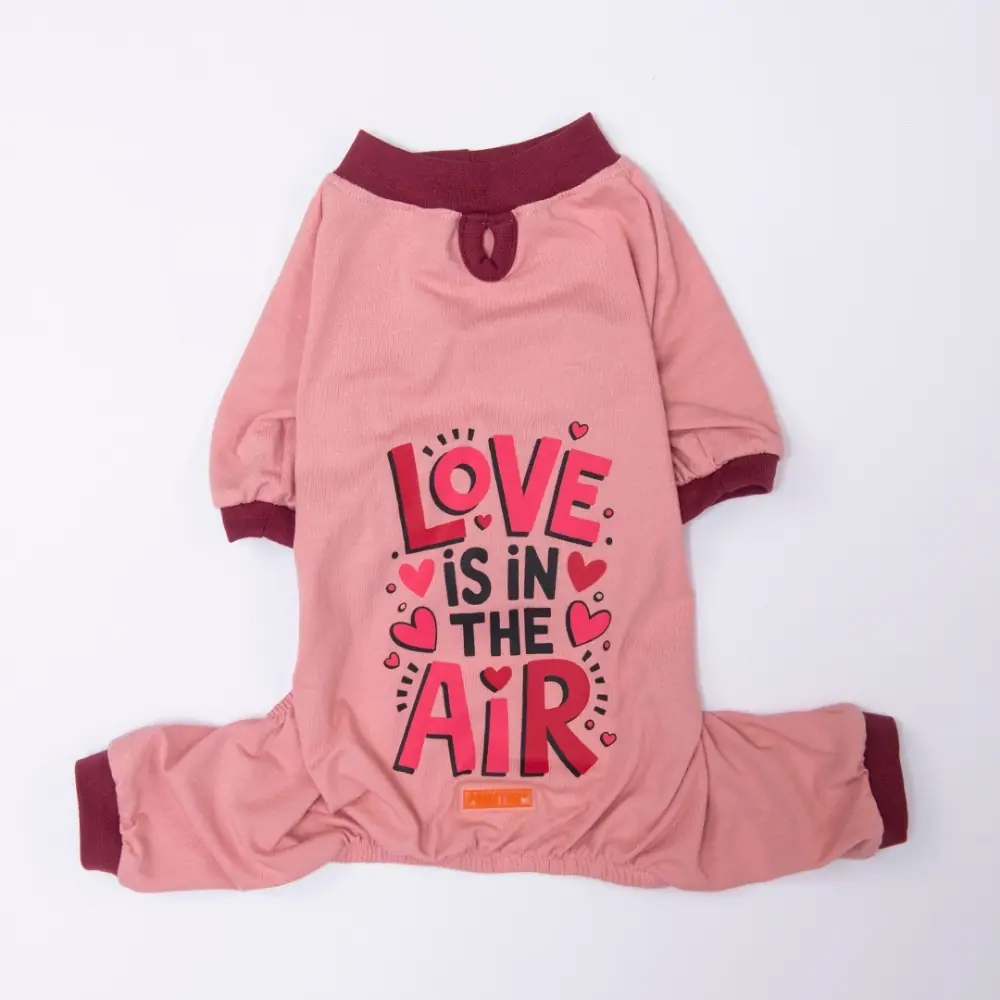 26902 Pembe Love Air Pijama Tulum M Beden YPAW-2