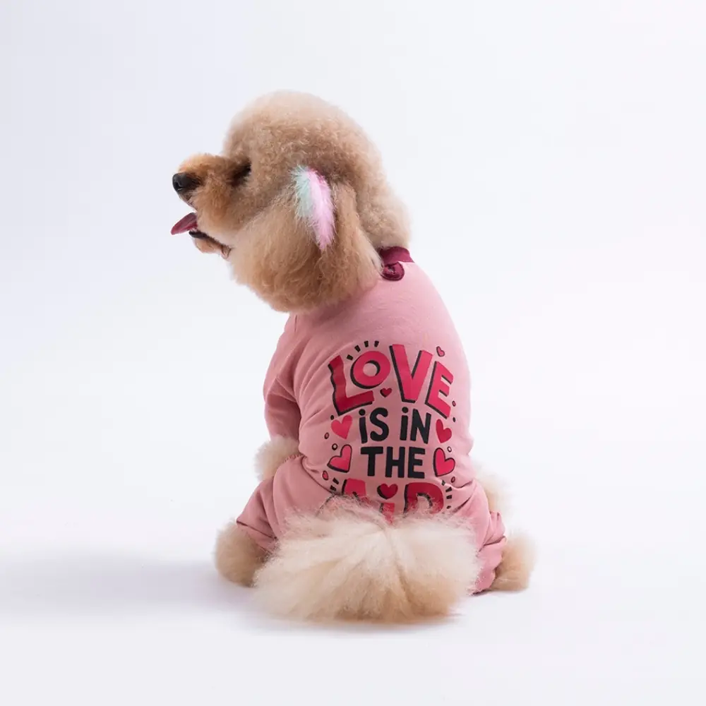 26902 Pembe Love Air Pijama Tulum XL Beden YPAW-1