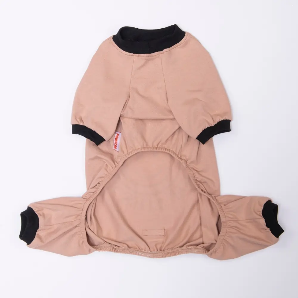 26903 Kahverengi Smile Pijama Tulum 2XL Beden YPAW-3