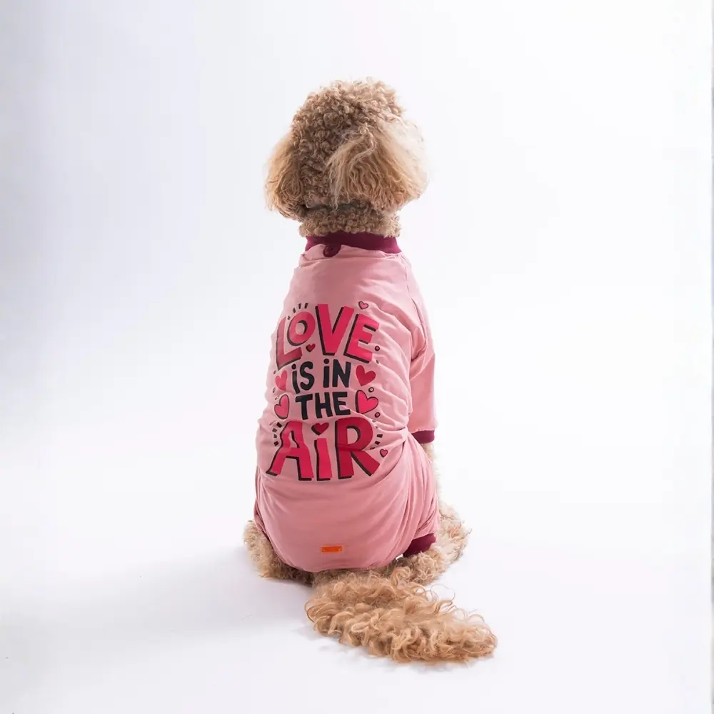 26952 Pink Love Air Büyük Irk Pijama Tulum 7XL Beden YPAW-1
