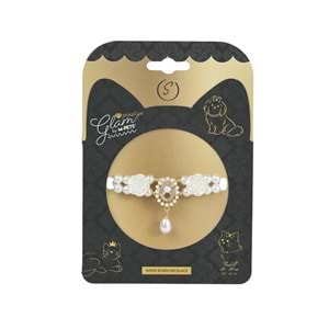 60803499 M-PETS GLAM PRESTİGE AKSESUAR WHİTE ROSES (S)-1