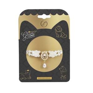 Glam Prestige Aksesuar White Roses L Beden Brsp-60803699 -1