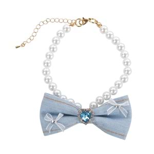 Glam Prestige Aksesuar Blue Denim Pearl S Beden Brsp-60804099-2