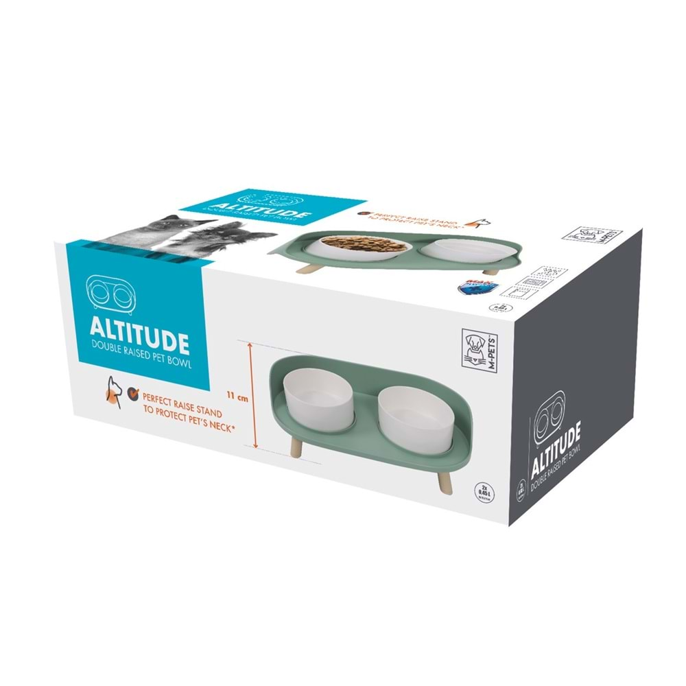 Altıtude 2'Lİ Mama Kabı Standı 2X450 ML -3