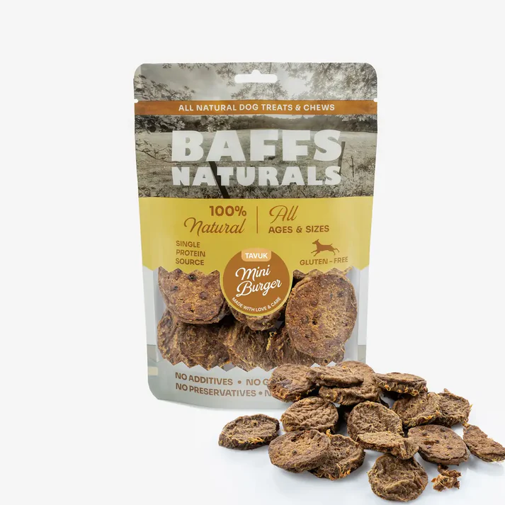 Tavuk Mini Burger %100 Doğal Köpek Ödül Maması 100gr-3