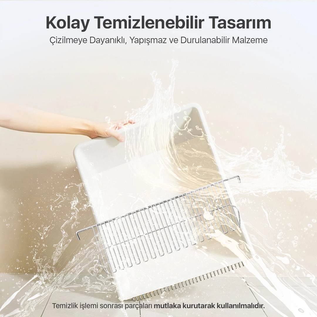 C31 Açık Tasarımlı Akıllı Otomatik Kedi Tuvaleti-3