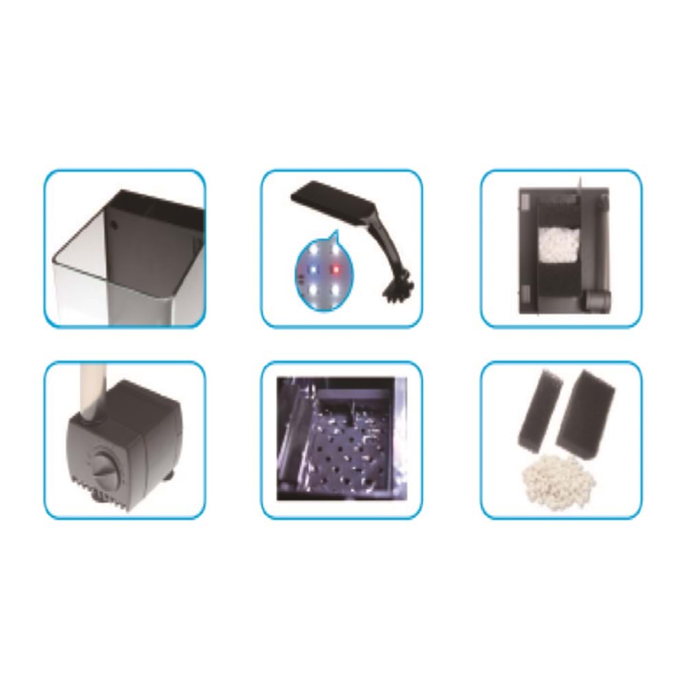 CANYON BOX 36 AYDINLATMALI NANO AKVARYUM 20,5X36,5X22,5CM-2