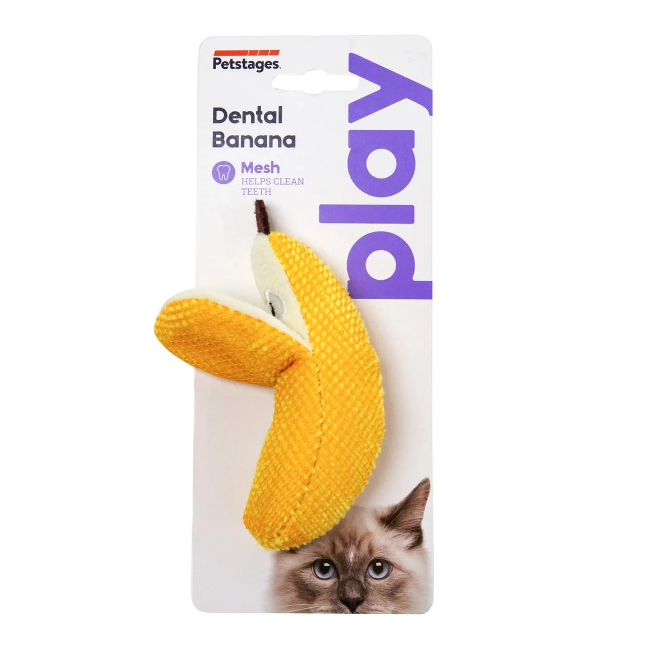 Dental Banana Cat Chew Toy Kedi Oyuncağı, Sarı - 67835M-1