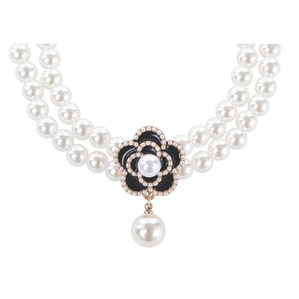 Glam Prestige Aksesuar Black Camellia L Beden Brsp-60803099-3