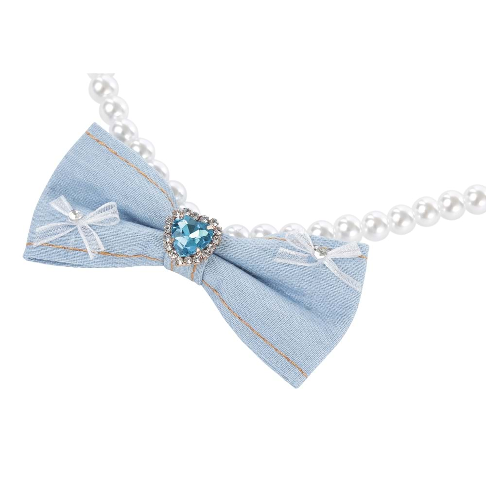 Glam Prestige Aksesuar Blue Denim Pearl S Beden Brsp-60804099-3