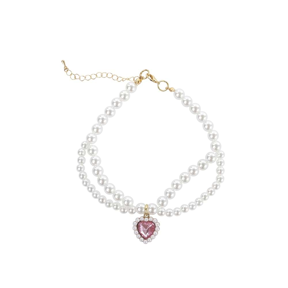 Glam Prestige Aksesuar Kalp Kolye Pembe S Beden Brsp-60801799-2