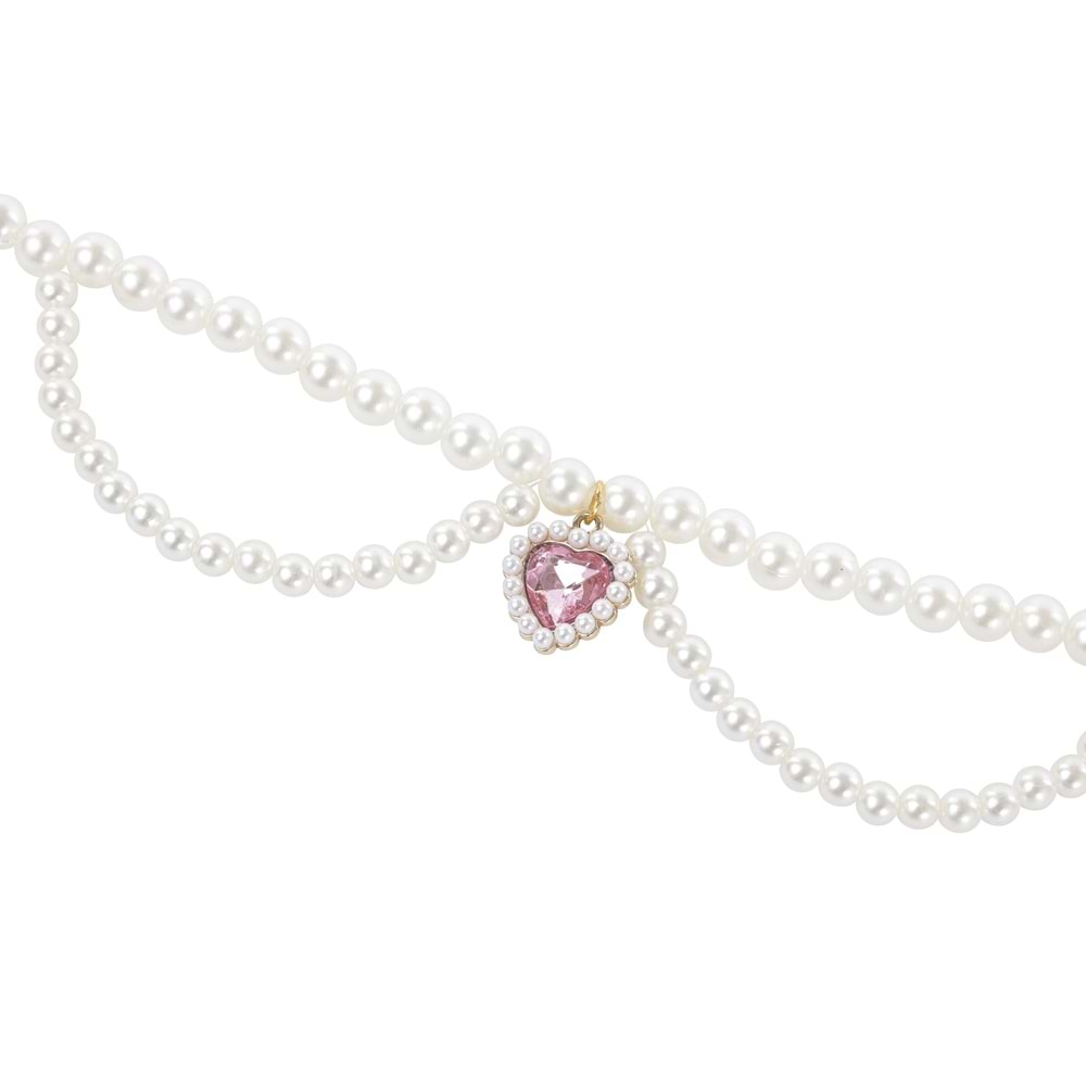 Glam Prestige Aksesuar Kalp Kolye Pembe S Beden Brsp-60801799-3