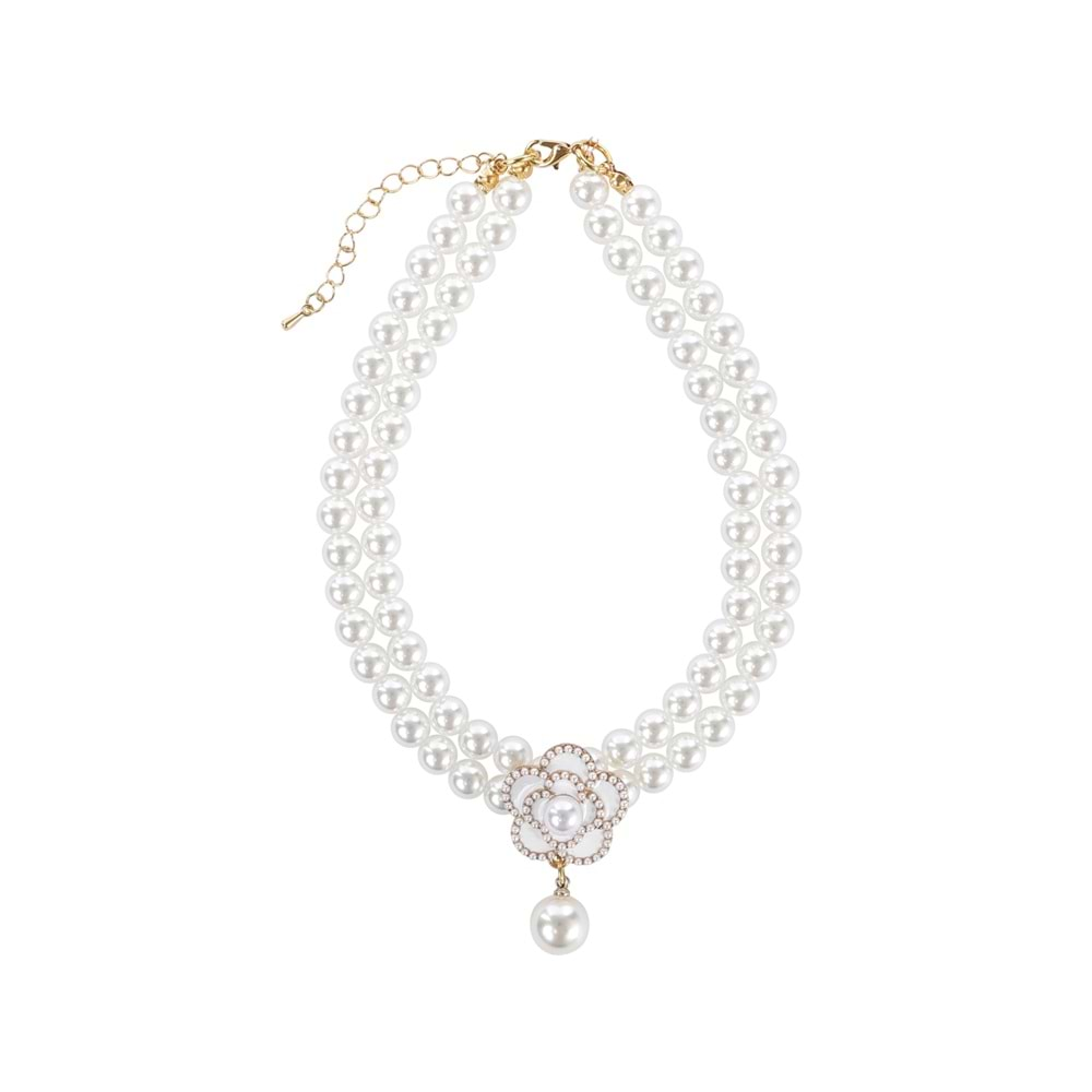 Glam Prestige Aksesuar White Camellia L Beden Brsp-60803399-2