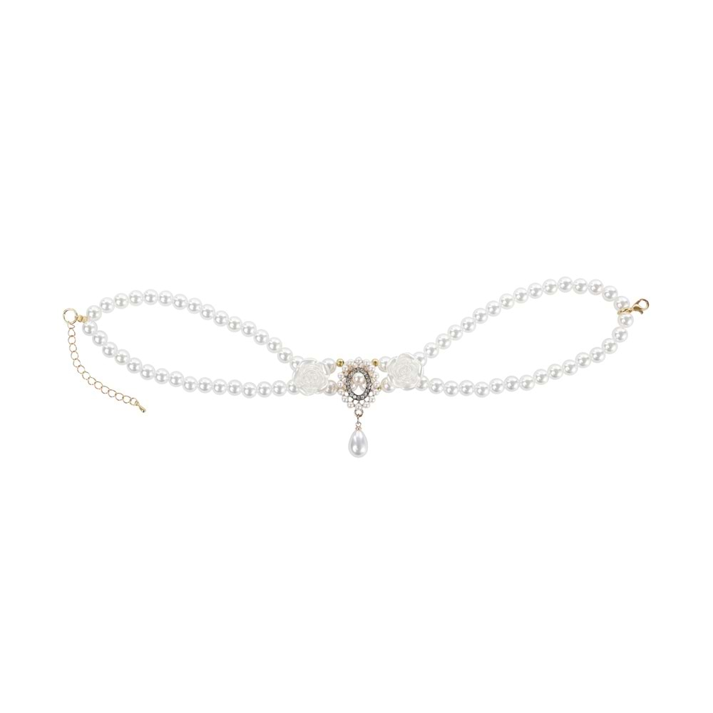 Glam Prestige Aksesuar White Roses L Beden Brsp-60803699 -2