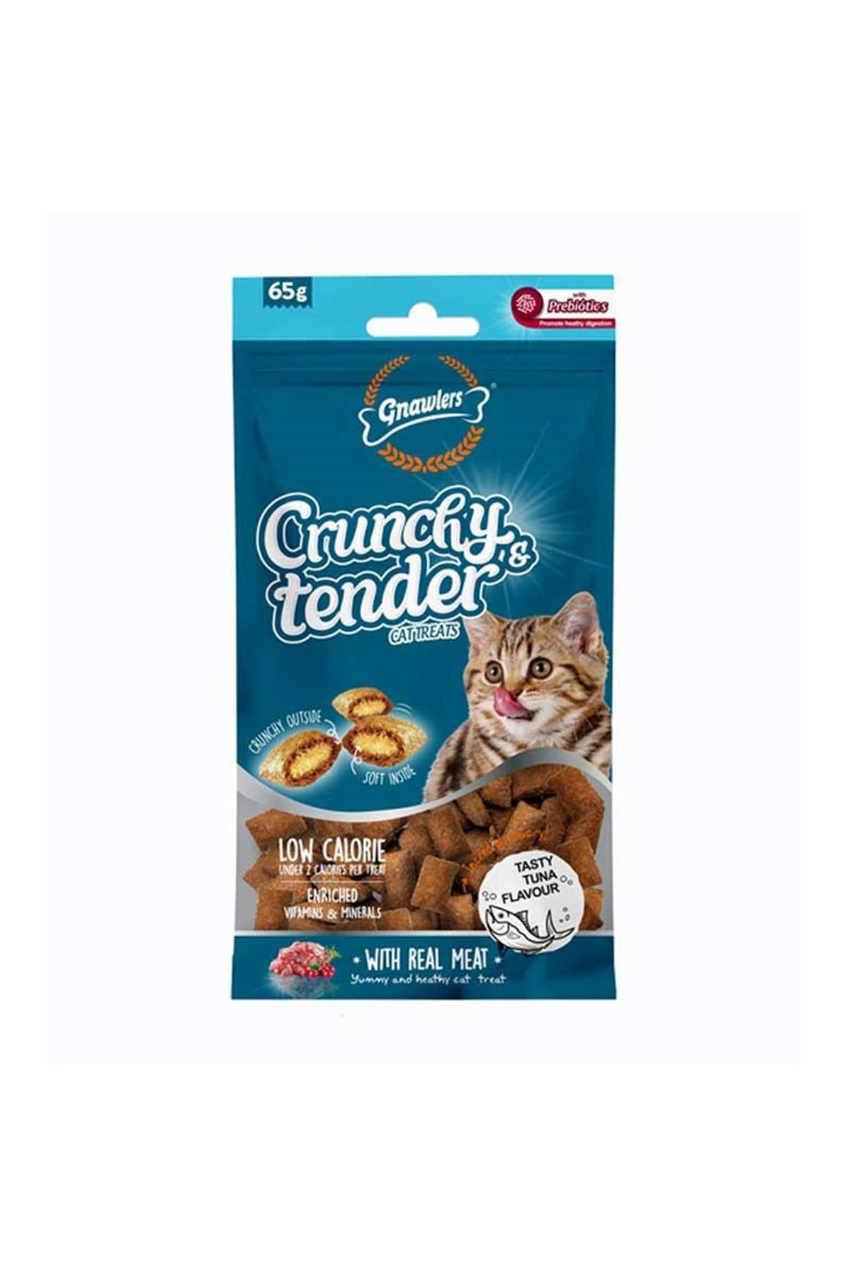 Crunchy Ton Balıklı Prebiotik Destekli Kedi Ödül Maması 65gr-1