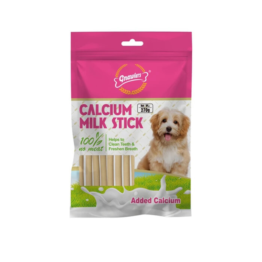 Kalsiyumlu Sütlü Stick Köpek Ödül Kemiği 270gr-1