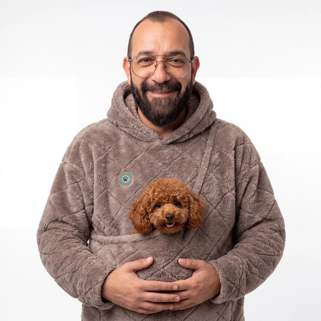 Kanguru Cepli Peluş Kapüşonlu-4